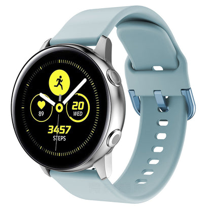 Bracelet universel en silicone 20 ou 22 mm pour montre connectée