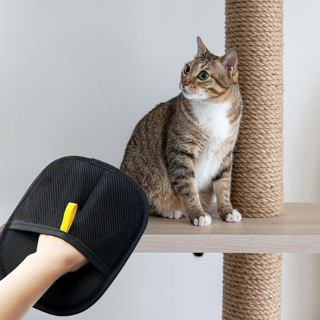 Guantes Quita Pelo de Mascotas Electrostáticos, Eliminador de Cerdas Bidireccional, Cepillo Quita Pelo, Artefacto de Pelo Pegajoso, Guantes para Pelo de Gato, Peine Quita Pelo de Gato