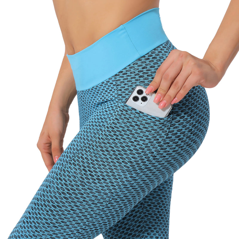Pantalon de yoga de sport taille haute liftant les hanches pour femmes