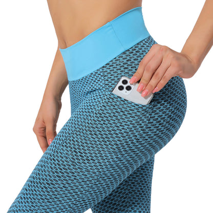 Pantalon de yoga de sport taille haute liftant les hanches pour femmes