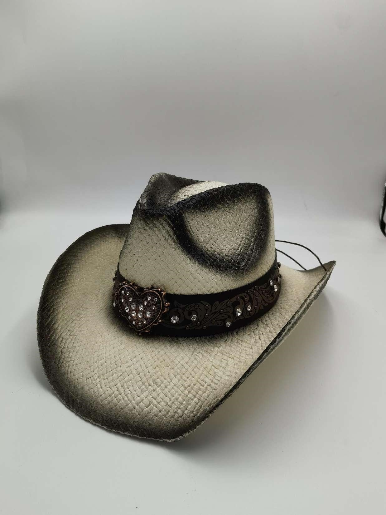 Chapeau Fedora d'été de style ethnique occidental