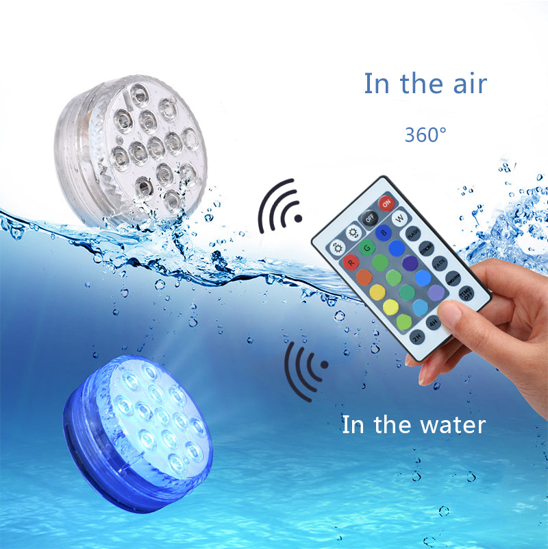 Guirlande lumineuse LED submersible étanche pour jardin, piscine, fontaine, spa, fête, salle de bain, avec télécommande