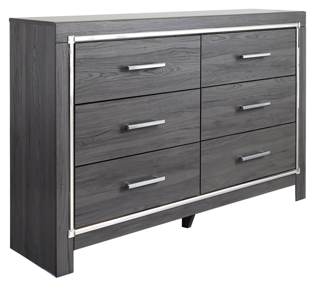 Gray Lodanna Modern 6 Pc Panel Bedroom Set-4