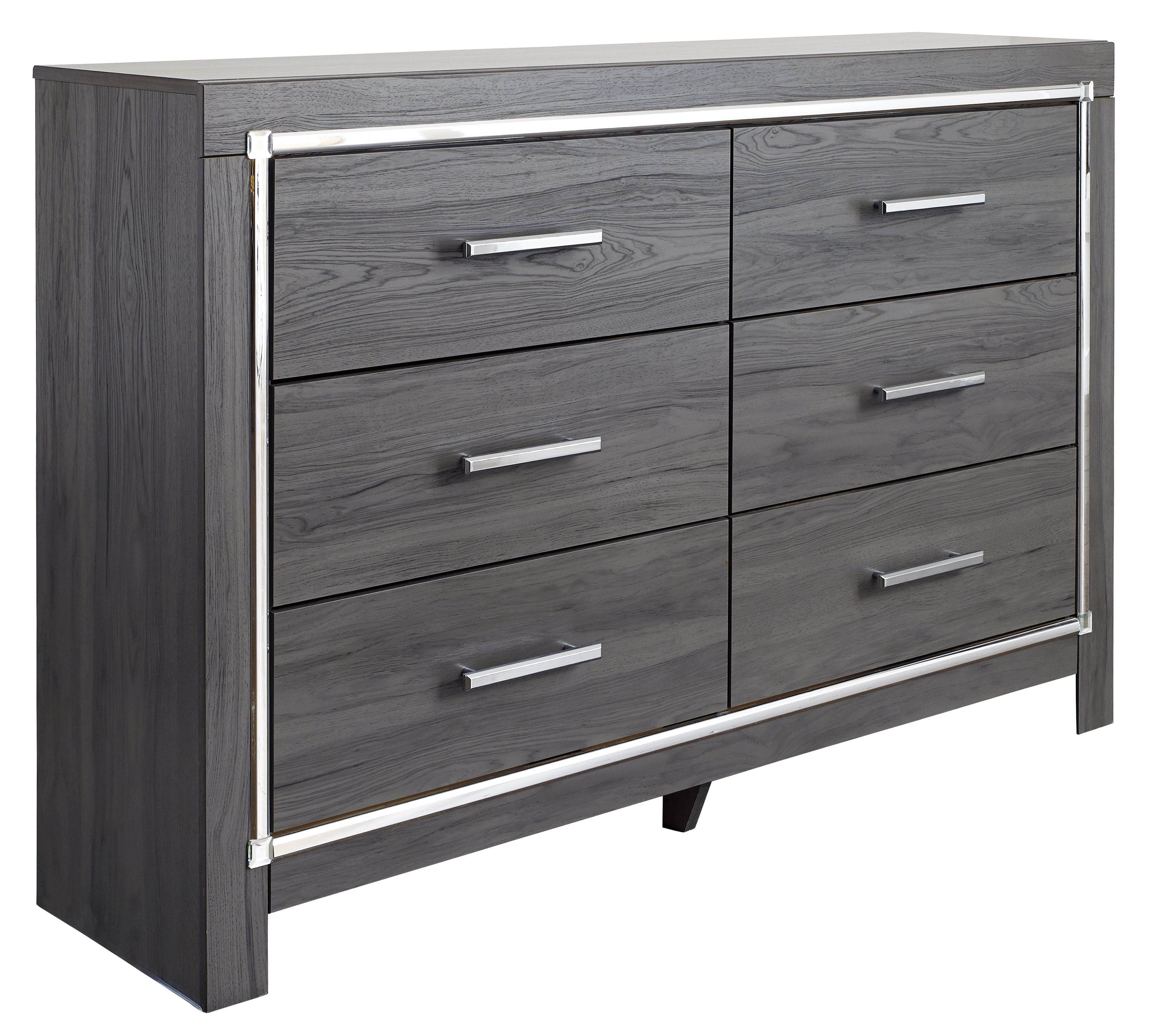 Gray Lodanna Modern 6 Pc Panel Bedroom Set-4