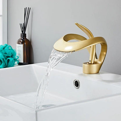 Creative basin waterfall faucet basin faucet basin faucet hot and cold table basin faucet by eprolo