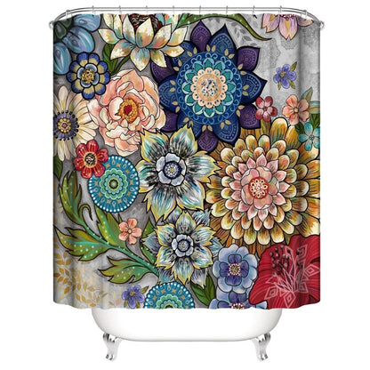 Bohemian Style 3D Digital Printing Polyester Waterproof and Mold Proof Shower Curtain Bathroom Shower Curtain by eprolo