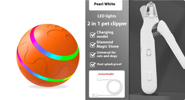 Cortaúñas 2 en 1 para mascotas con luz LED, tijeras especiales para perros y gatos, multifunción, para patas de animales, suministros para mascotas.
