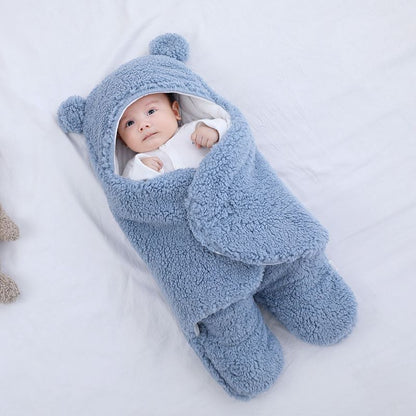 Saco de dormir tipo sobre para bebé recién nacido, manta de invierno para envolver