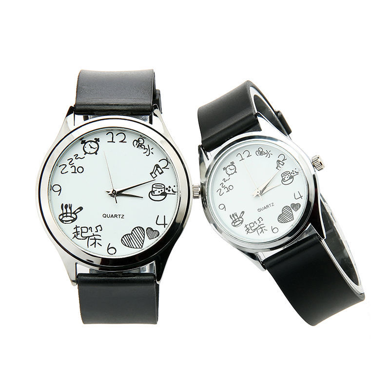 Montre à Quartz Simple et Décontractée pour Manger et Boire