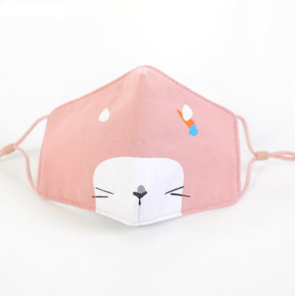 Masque facial en coton pour enfant, masque pour adulte
