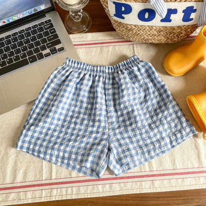 Short polyvalent en treillis pour filles - style mode
