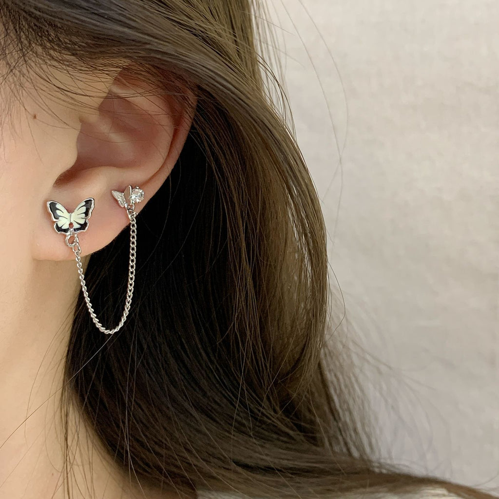 Pince d'oreille papillon de personnalité minimaliste, costume pour femme