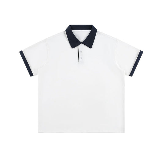 Loose half sleeved polo shirt
