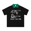 T-shirt à manches courtes et revers bicolores
