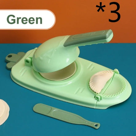 Nueva herramienta 2 en 1 para hacer dumplings de cocina, utensilio manual para hornear repostería