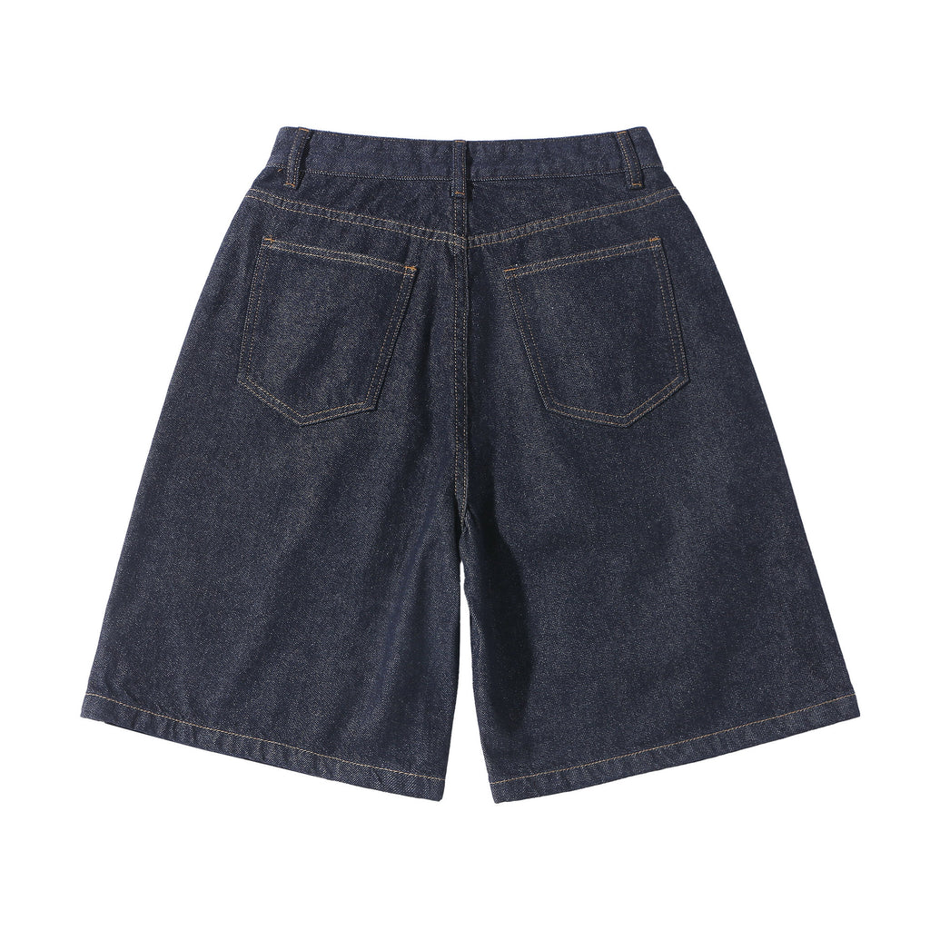 Denim casual denim loose five quarter pants