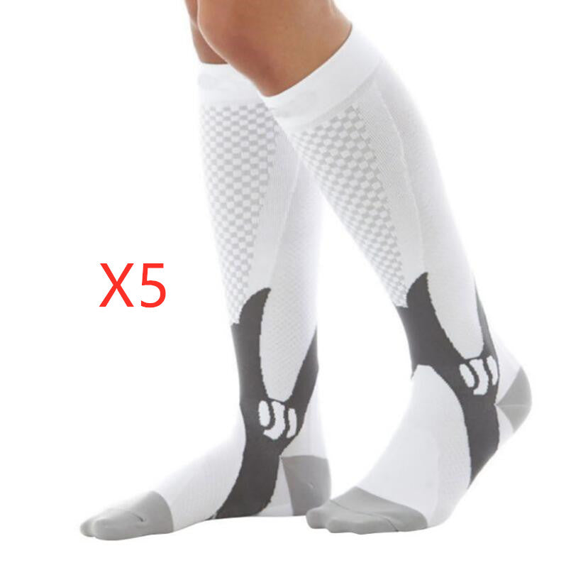 Calcetines de compresión para hombre y mujer. El mejor ajuste atlético gradual para correr, viajar en avión, aumentar la resistencia, la circulación y la recuperación.