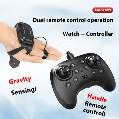 Montre planeur télécommandée à induction pour enfants en forme d'avion de chasse, jouets d'extérieur