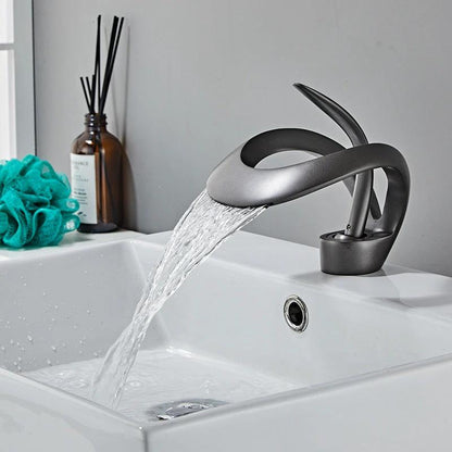 Creative basin waterfall faucet basin faucet basin faucet hot and cold table basin faucet by eprolo
