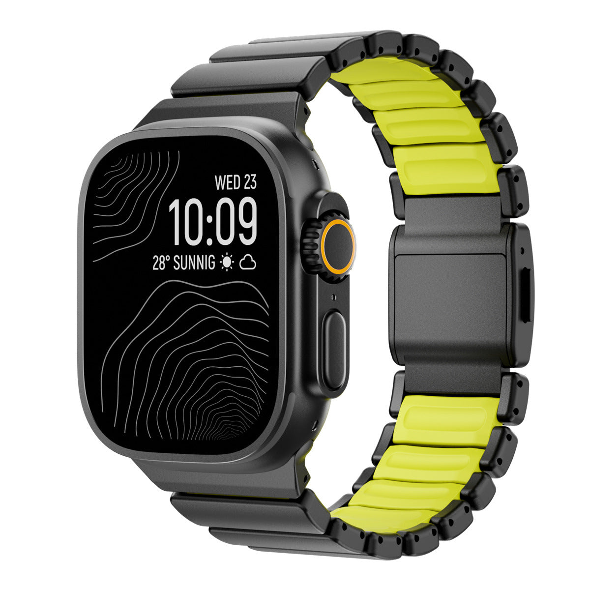 Bracelet de montre magnétique en titane