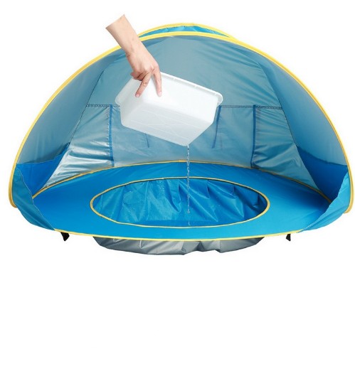 Tienda de playa para bebés, carpa de camping al aire libre para niños, plegable, impermeable, toldo parasol con protección UV.
