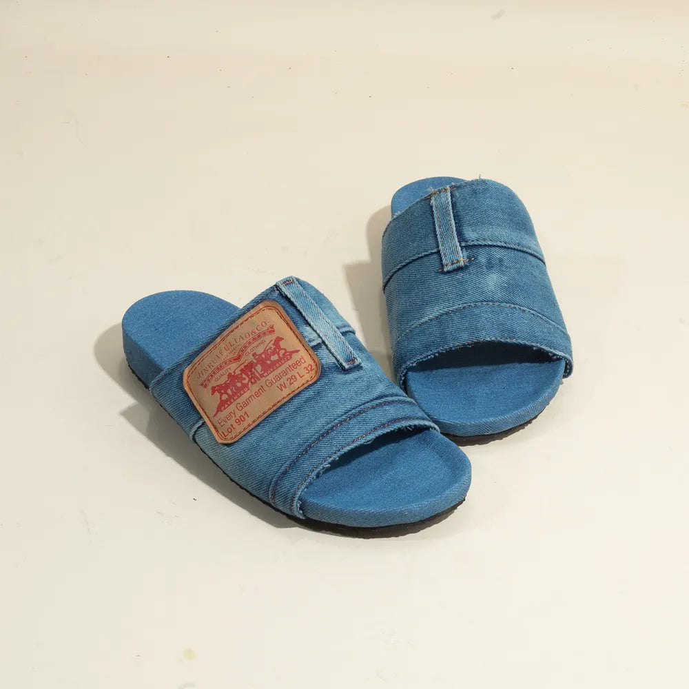 Sandalias vaqueras con punta abierta