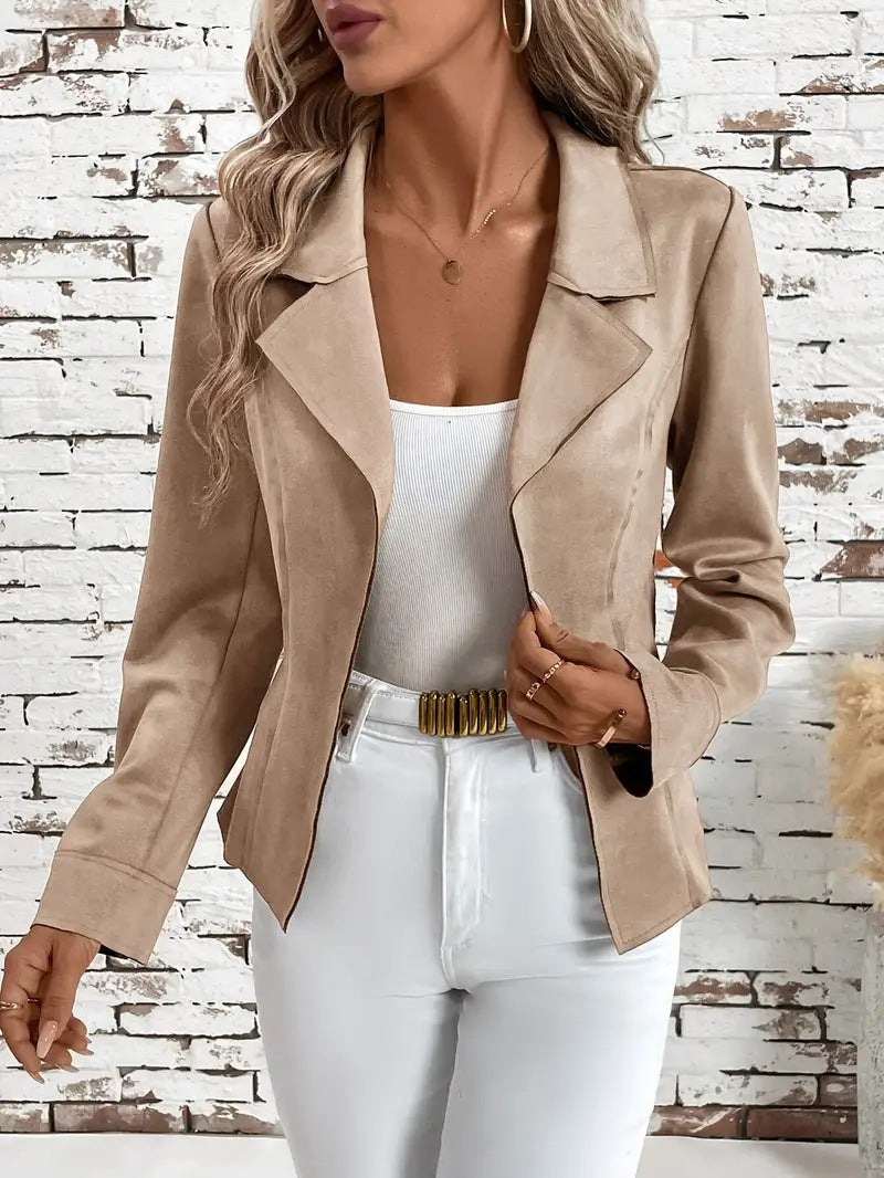 Chaqueta Cárdigan Elegante Entallada de Otoño e Invierno para Mujer
