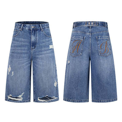 Vintage-Inspired Denim Shorts
