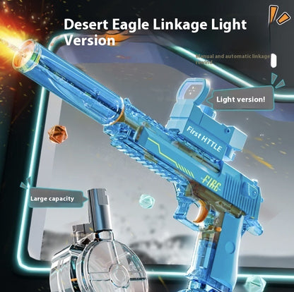 Nouveau Pistolet à Eau Électrique à Effet de Lumière de Feu