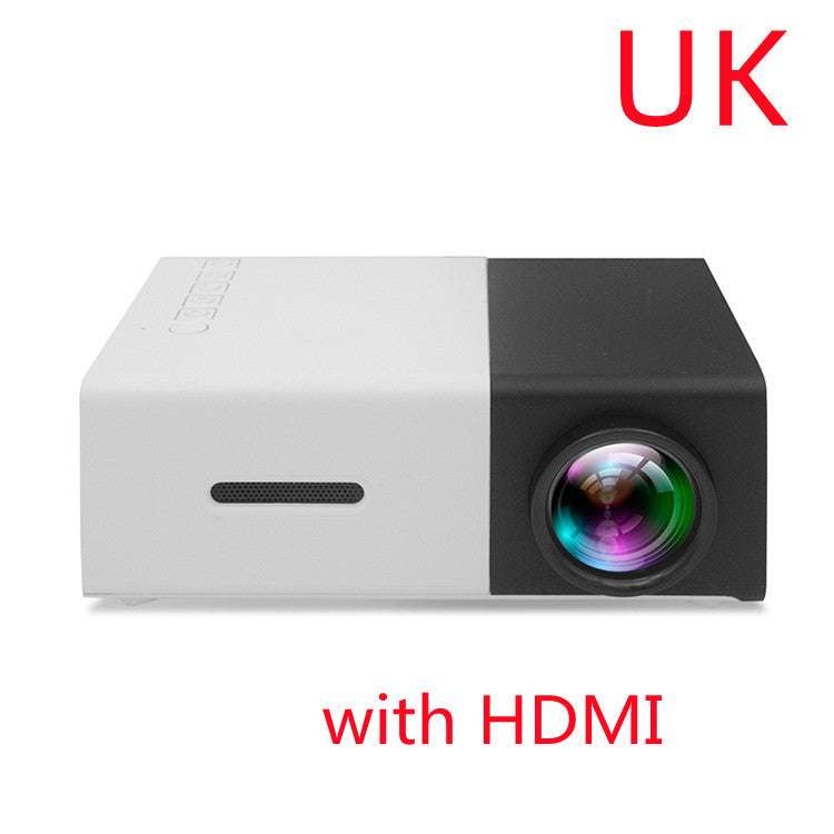 Proyector portátil 3D HD LED Cine en casa HDMI compatible con USB de audio Proyector YG300 Mini proyector