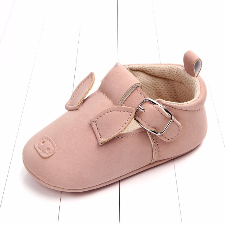 Chaussures bébé printemps automne dessin animé animal cuir mat antidérapant semelle souple chaussures bébé vente en gros 0884