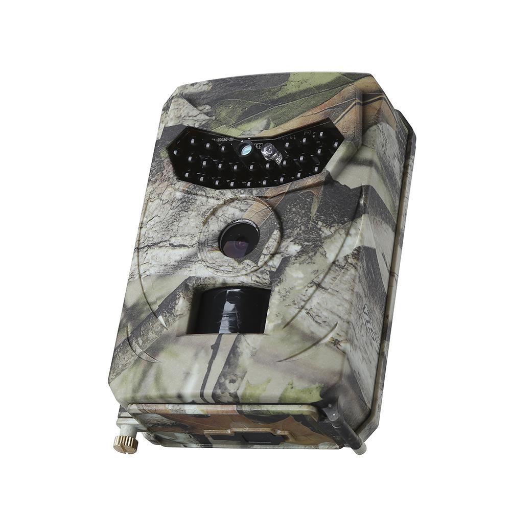 Cámara de Caza de Rastro 1080P, Cámara de Juego para Exteriores, Cámara de Exploración de Vida Silvestre con Sensor PIR y Visión Nocturna por Infrarrojos