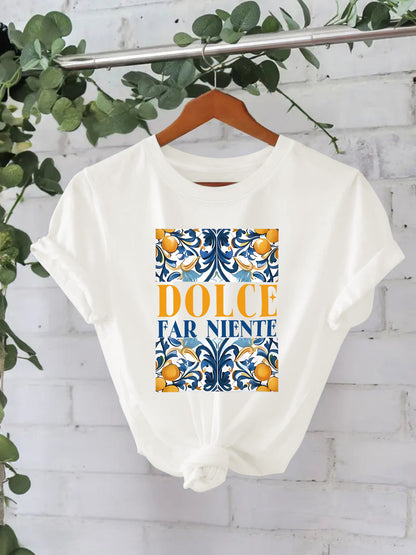 T-shirt DOLCE print
