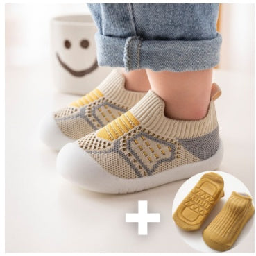 Chaussures de marche antidérapantes à semelle souple pour bébé