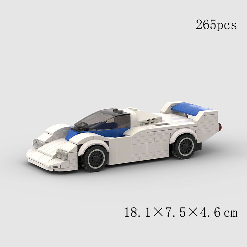 Jouets pour enfants Modèle de voiture Voiture de sport et petites briques de construction MOC Jouets éducatifs