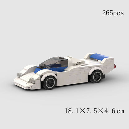 Jouets pour enfants Modèle de voiture Voiture de sport et petites briques de construction MOC Jouets éducatifs