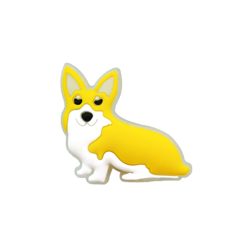 Accesorios luminosos para zapatos tipo Crocs, decoraciones creativas fluorescentes