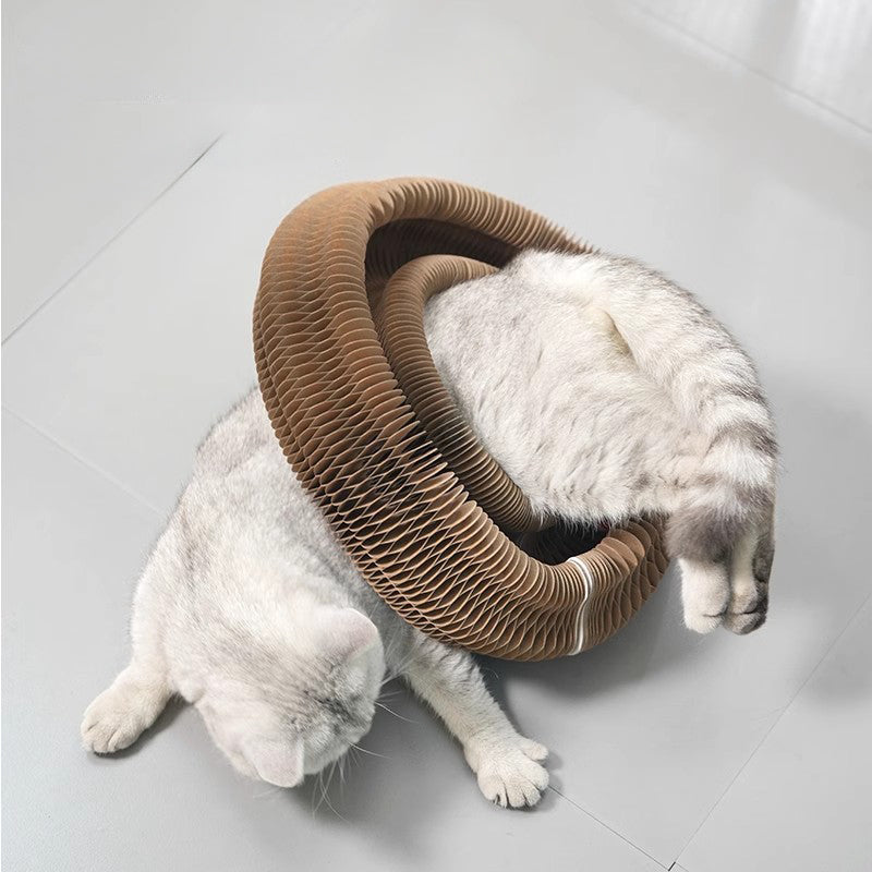 Acordeón de Gato, Juguete para Gatos, Kitty Kurlz, Bola de Juguete para Gatos, Almohadilla Rascadora, Tablero Rascador Mágico de Órgano para Gatos, Rascador para Gatos