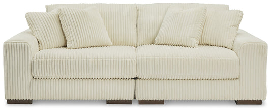 Lindyn 5-Piece Left Arm Facing Sectional Sofa Ivory