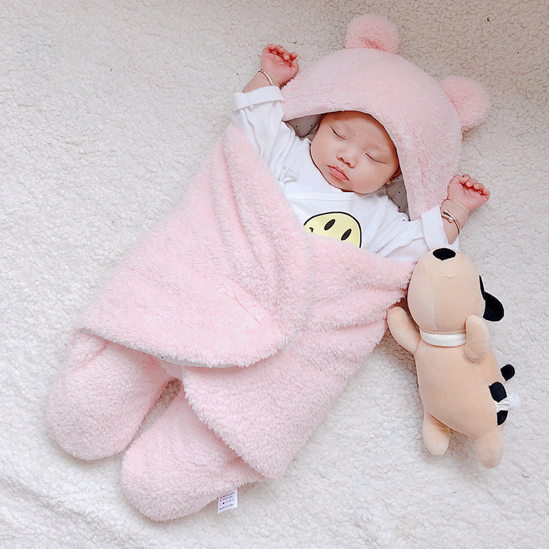 Saco de dormir tipo sobre para bebé recién nacido, manta de invierno para envolver