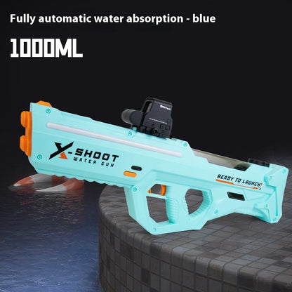 Grand pistolet à eau électrique à impulsion avec lumière