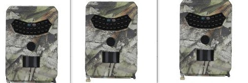Cámara de Caza de Rastro 1080P, Cámara de Juego para Exteriores, Cámara de Exploración de Vida Silvestre con Sensor PIR y Visión Nocturna por Infrarrojos