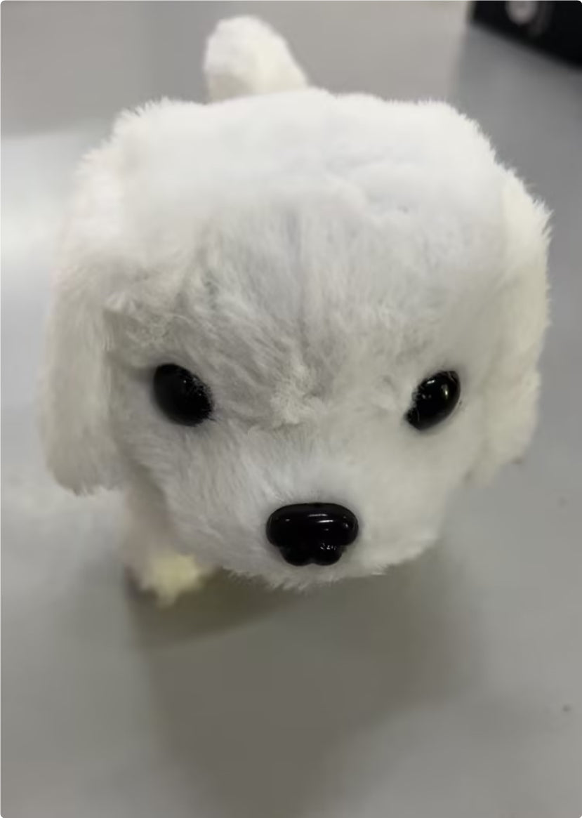Mon chien robot en peluche courte