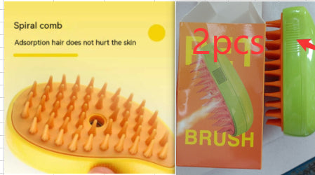 Cepillo de vapor 3 en 1 para gatos, cepillo de perro vaporoso, cepillos eléctricos para el pelo de gato para masaje, peine de aseo para mascotas, peines para quitar el pelo