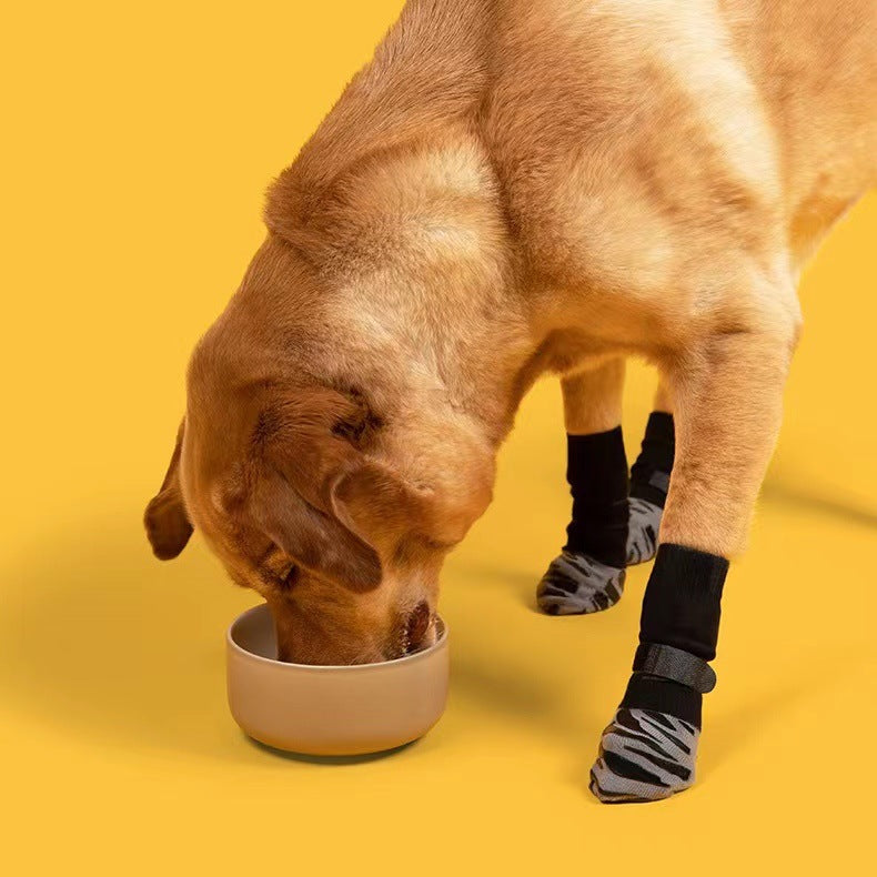 Chaussettes antidérapantes et imperméables pour animaux de compagnie (chats et chiens) - Chaussures chaussettes d'extérieur pour chats et chiens