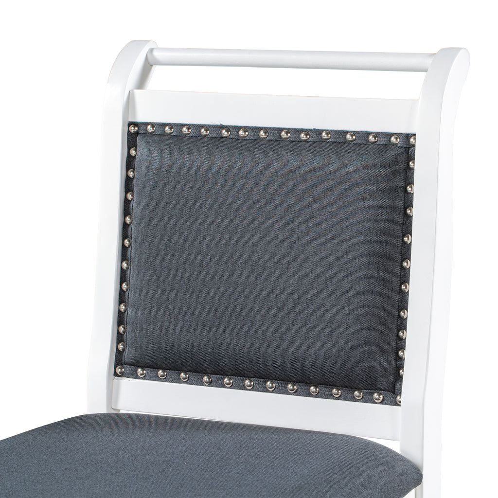 Juego de mesa de comedor de altura de mostrador de madera de 3 piezas con hojas abatibles