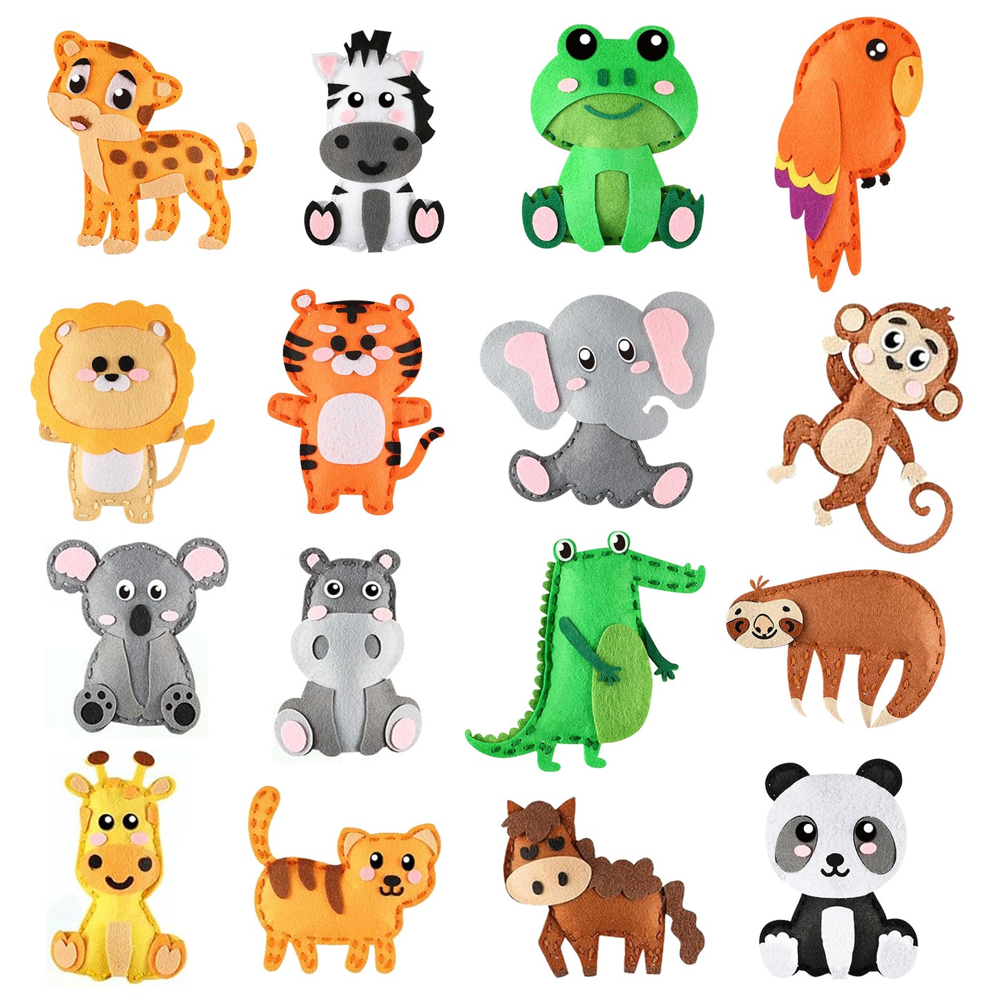 Jouets éducatifs créatifs en feutrine cousus main pour enfants