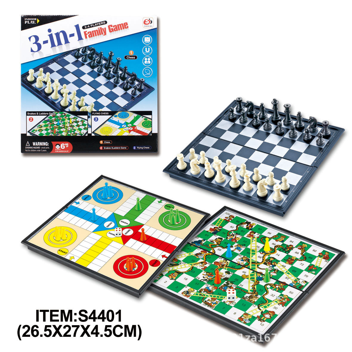Juego de Mesa Plegable Magnético Damas Backgammon Serpientes y Escaleras Ajedrez de Avión
