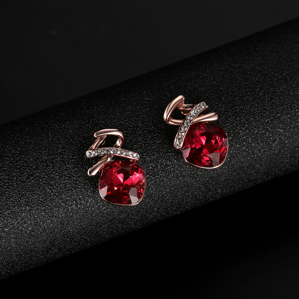 Parure de bijoux de mariée - collier et boucles d'oreilles tendance