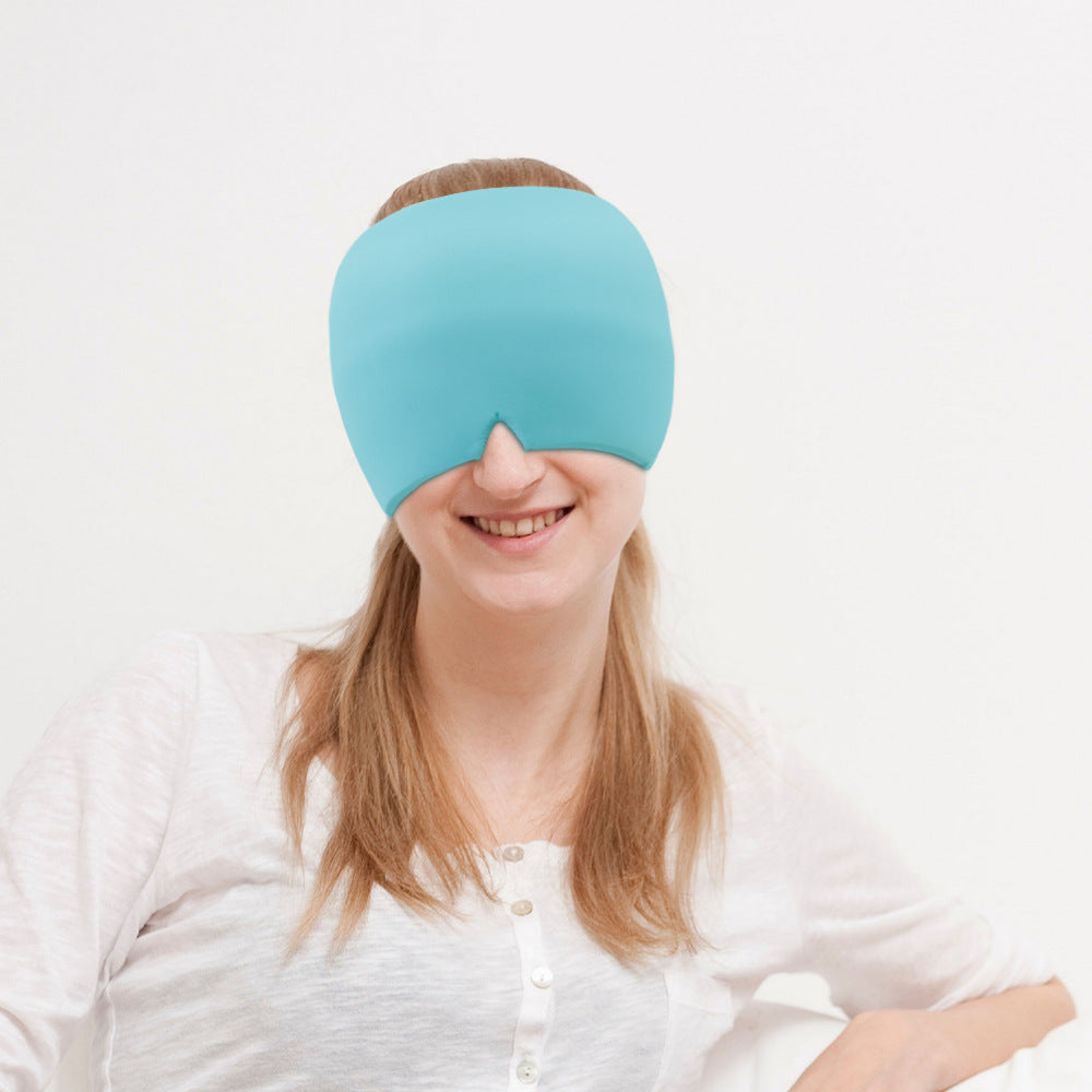 Máscara de gel para ojos refrescante para el dolor de cabeza